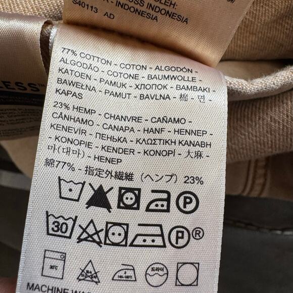 Levi’s Premium WaterLess Cotton Hemp Trucker Jacket Khaki XL - Picture 8 of 11